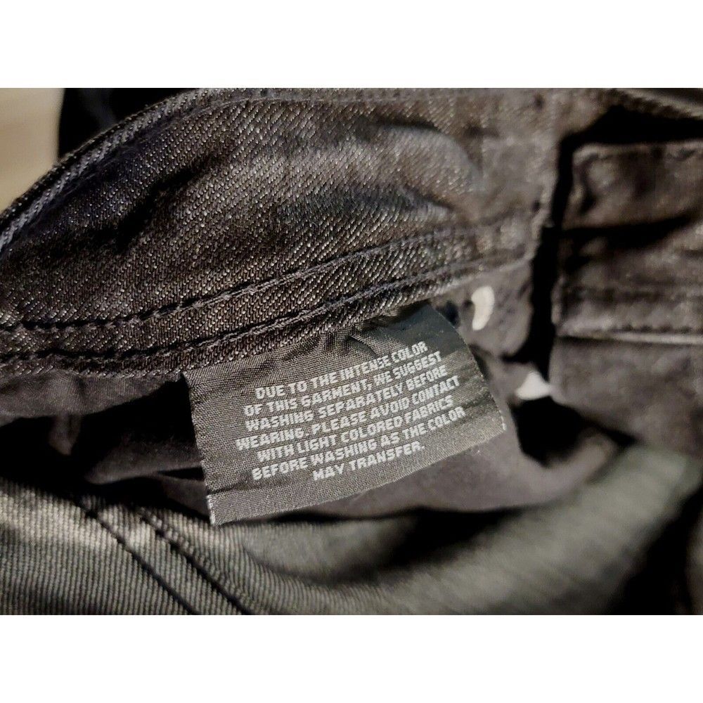 Buffalo David Bitton Men's 38x30 Straight Stretch Jackson 5-pocket Jeans Black - Picture 9 of 12